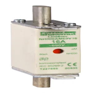 Schneider Electric DF2FGA16 предохранитель ножевой типа AM, размер 00 (NH00), 16 А, 500 В (ШНАЙДЕР) Schneider Electric DF2FGA16 предохранитель ножевой типа AM, размер 00 (NH00), 16 А, 500 В (ШНАЙДЕР)