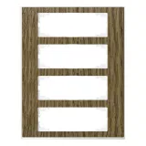 Рамка 4 поста Schneider Electric MERTEN M-PURE DÉCOR, дуб