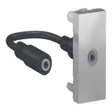 Schneider Electric UNICA MODULAR розетка mini-jack, алюминий, NU343330