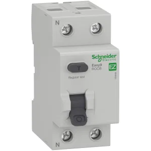 Schneider Electric Easy9 EZ9R34263 Устройство защитного отключения (УЗО), 2 полюса, 63 А, 30 мА, тип AC (ШНАЙДЕР) Schneider Electric Easy9 EZ9R34263 Устройство защитного отключения (УЗО), 2 полюса, 63 А, 30 мА, тип AC (ШНАЙДЕР)