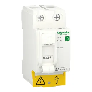 Schneider Electric R9R51225 Устройство защитного отключения (УЗО), 2 полюса, 25 A, 30 мА, тип AC (ШНАЙДЕР) Schneider Electric R9R51225 Устройство защитного отключения (УЗО), 2 полюса, 25 A, 30 мА, тип AC (ШНАЙДЕР)
